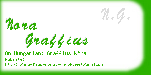 nora graffius business card